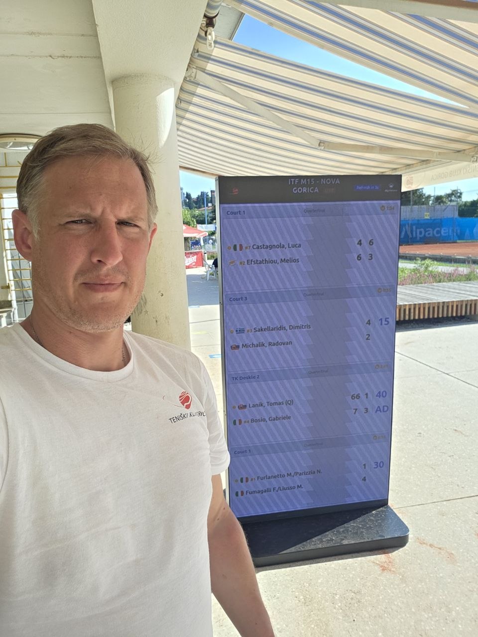 Custom Digithrone live scoring output on tournament LED